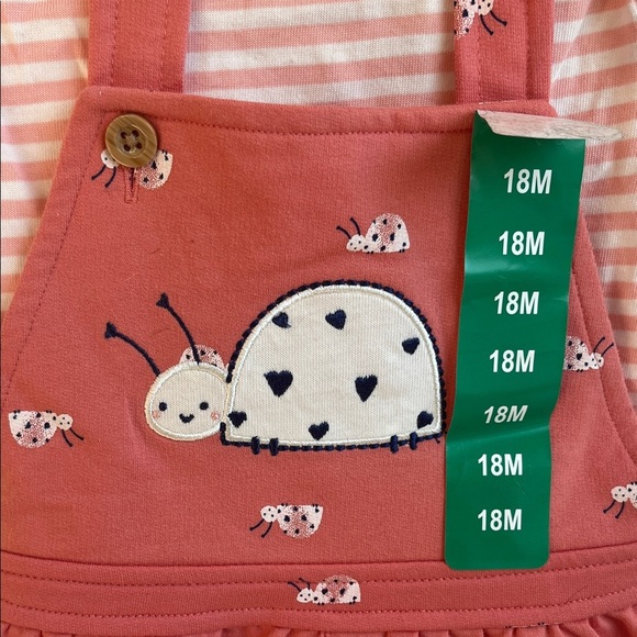 Pekkle Pink Kids Matching Set size 18 months - Picture 4 of 5